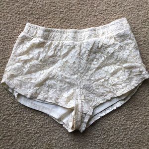 Ambiance apparel white lace booty shorts